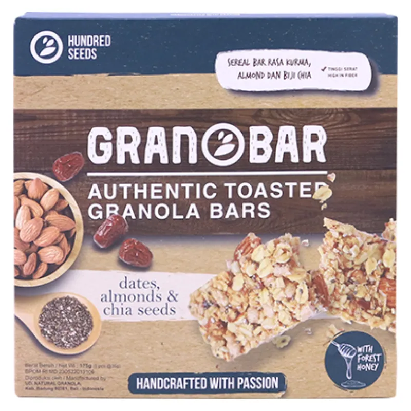 GBA Dates, Almonds & Chia Seeds Granobar 560g (35g x16)