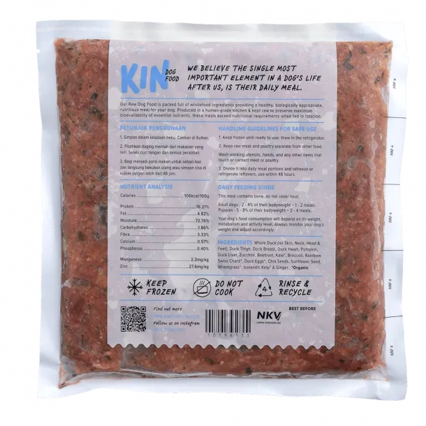 Dog Food Duck Zucchini Kale