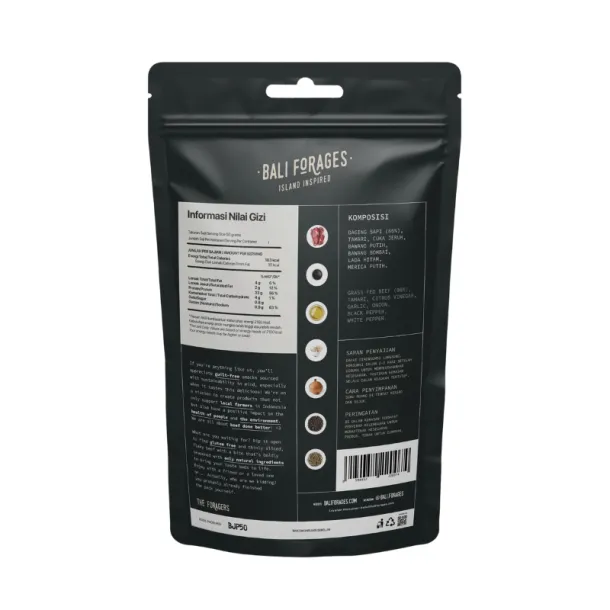 Black Pepper Beef Jerky from Bali Forages