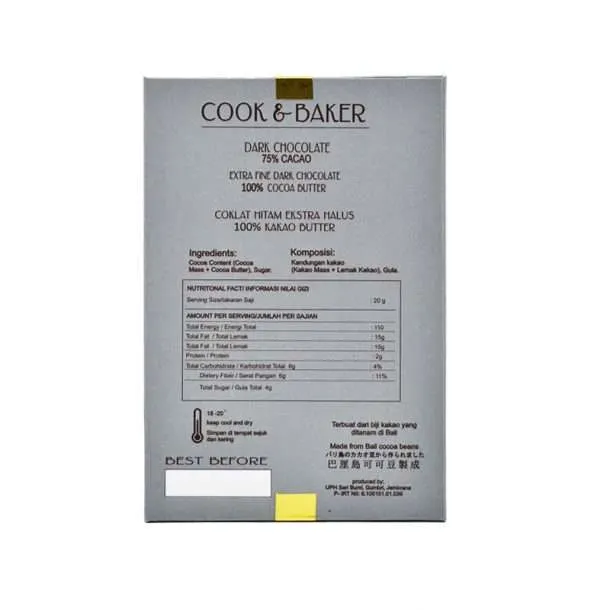 Chocolate 85% Cacao from Cook & Bakers