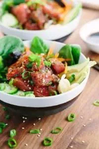Easy homemade tuna poke bowl recipe