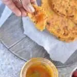 healthy red rice flour paratha