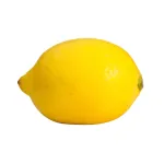 fresh local lemons with white background