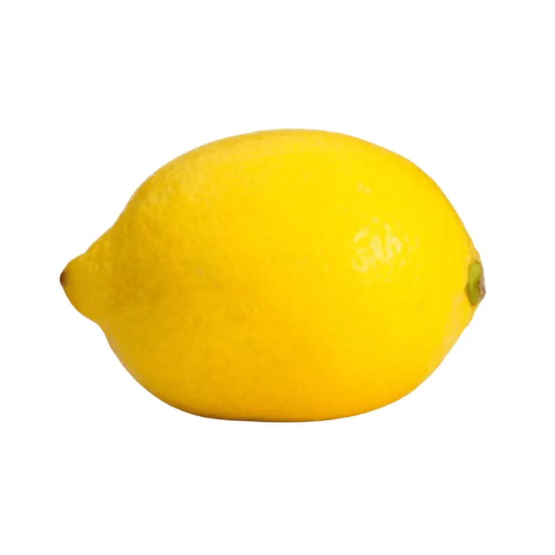 fresh local lemons with white background