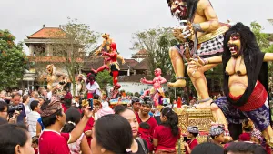 ogoh ogoh in Bali at Nyepi day