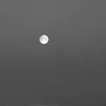 the moon in black and white