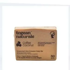 Coffee Coconut Unscented Soap Bar from Togean Naturale
