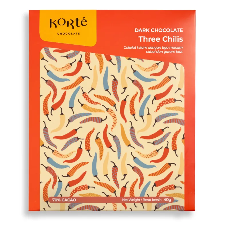Chocolate Three Chili and Seasalt from Korte