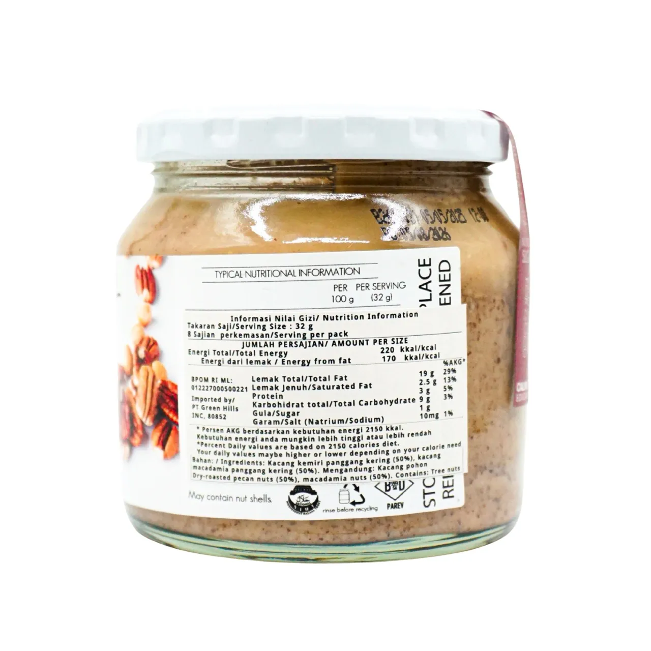 BTN Pecan Macadamia Nut Butter 250g - Image 2