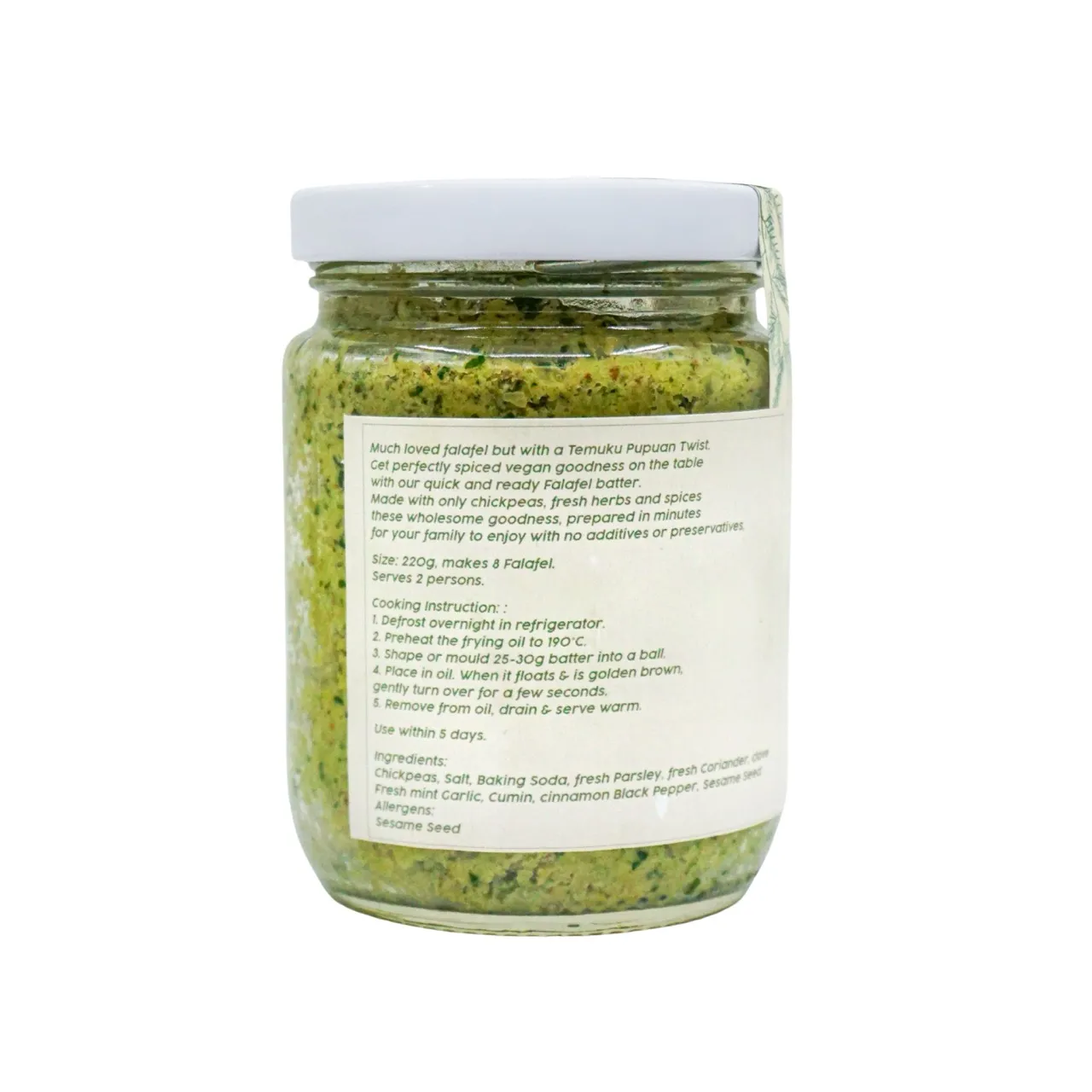 TMK Fresh Herbed Falafel Mix 250ml - Image 2