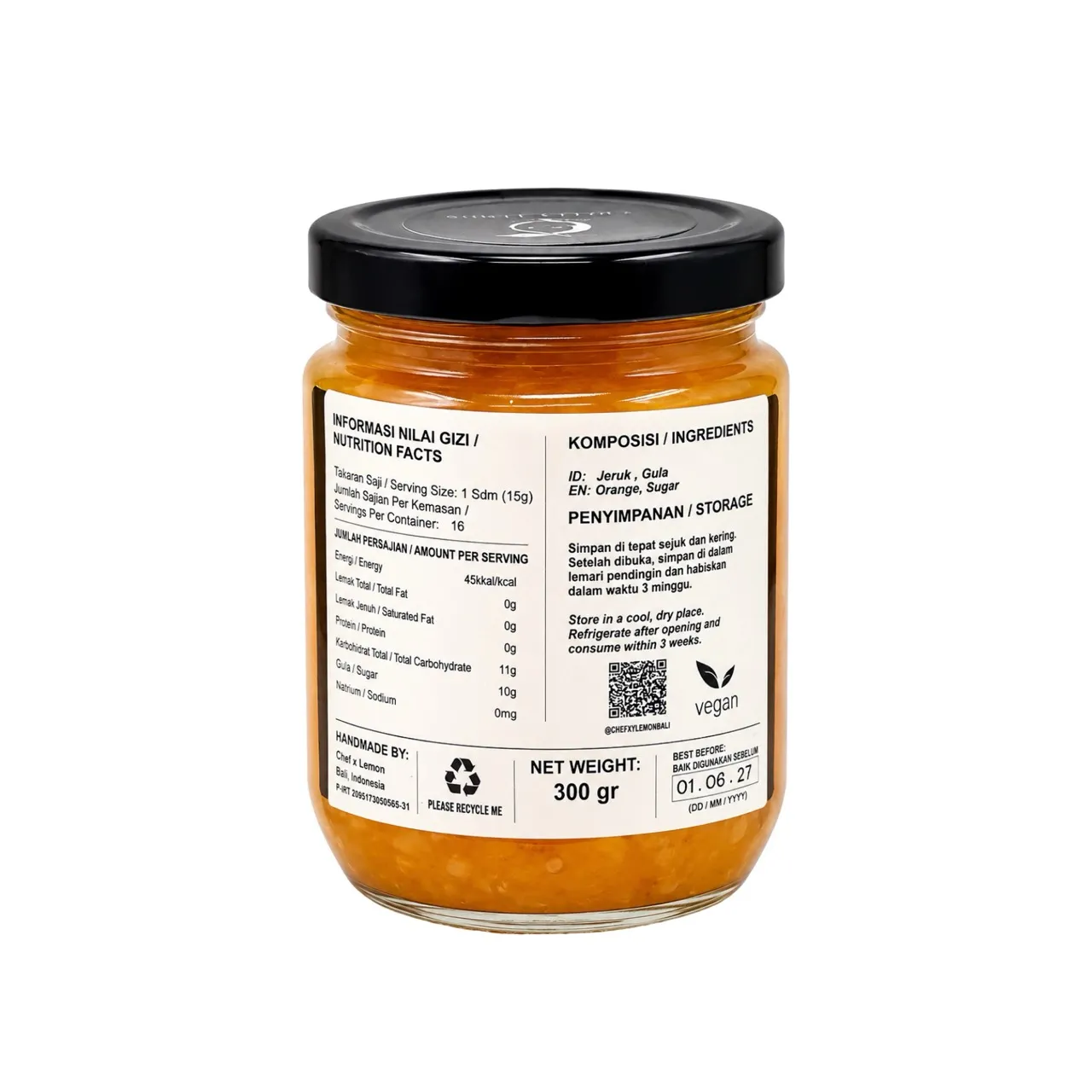 CKL Orange Marmalade 300g